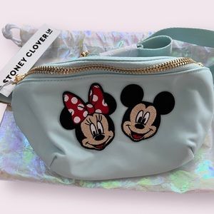 🆕 Stoney Clover Lane Sky Nylon Fanny with Minnie Mickey Patches